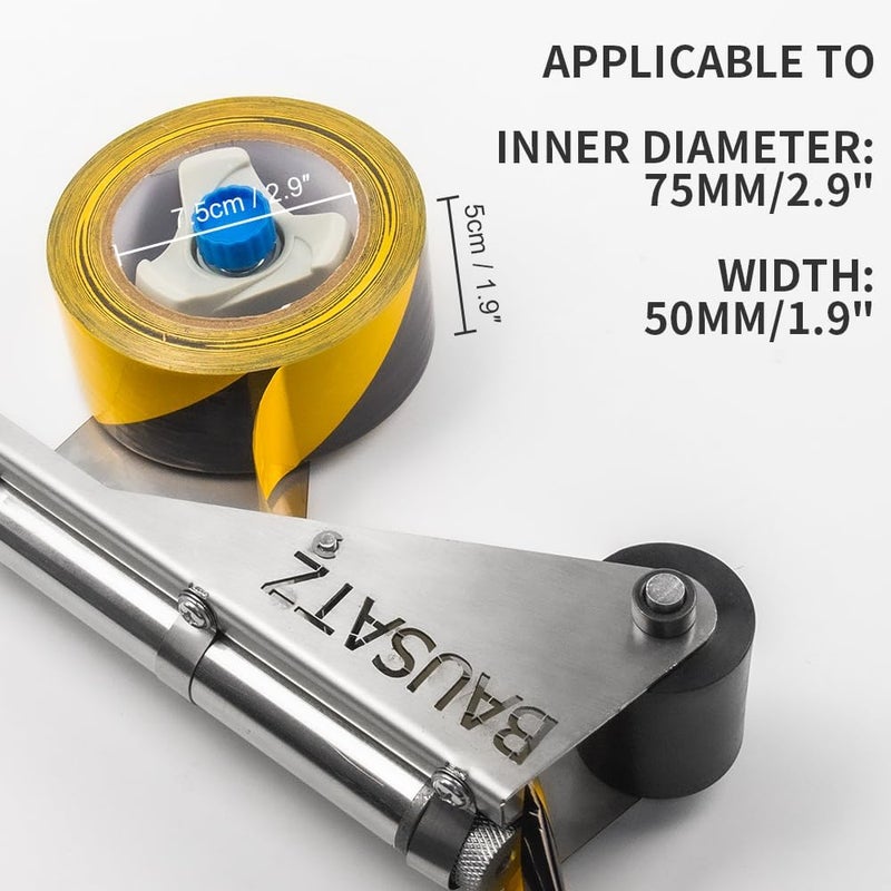 BAUSATZ Floor Tape Marking Machine Manual Lane Marking Applicator with Rubber Roller Manual Floor Tape Applicator,Used for Floor Marking, Decoration Protection and Laying - Image 1